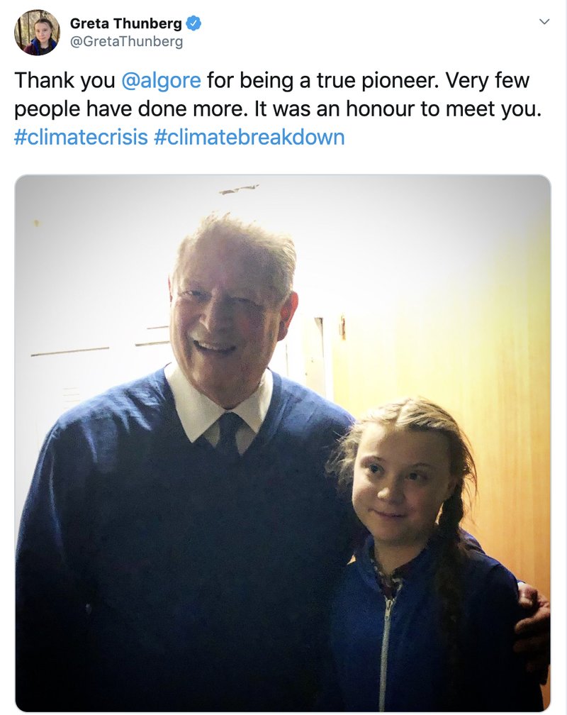 Greta och Al Gore. Greta och Al Gore.